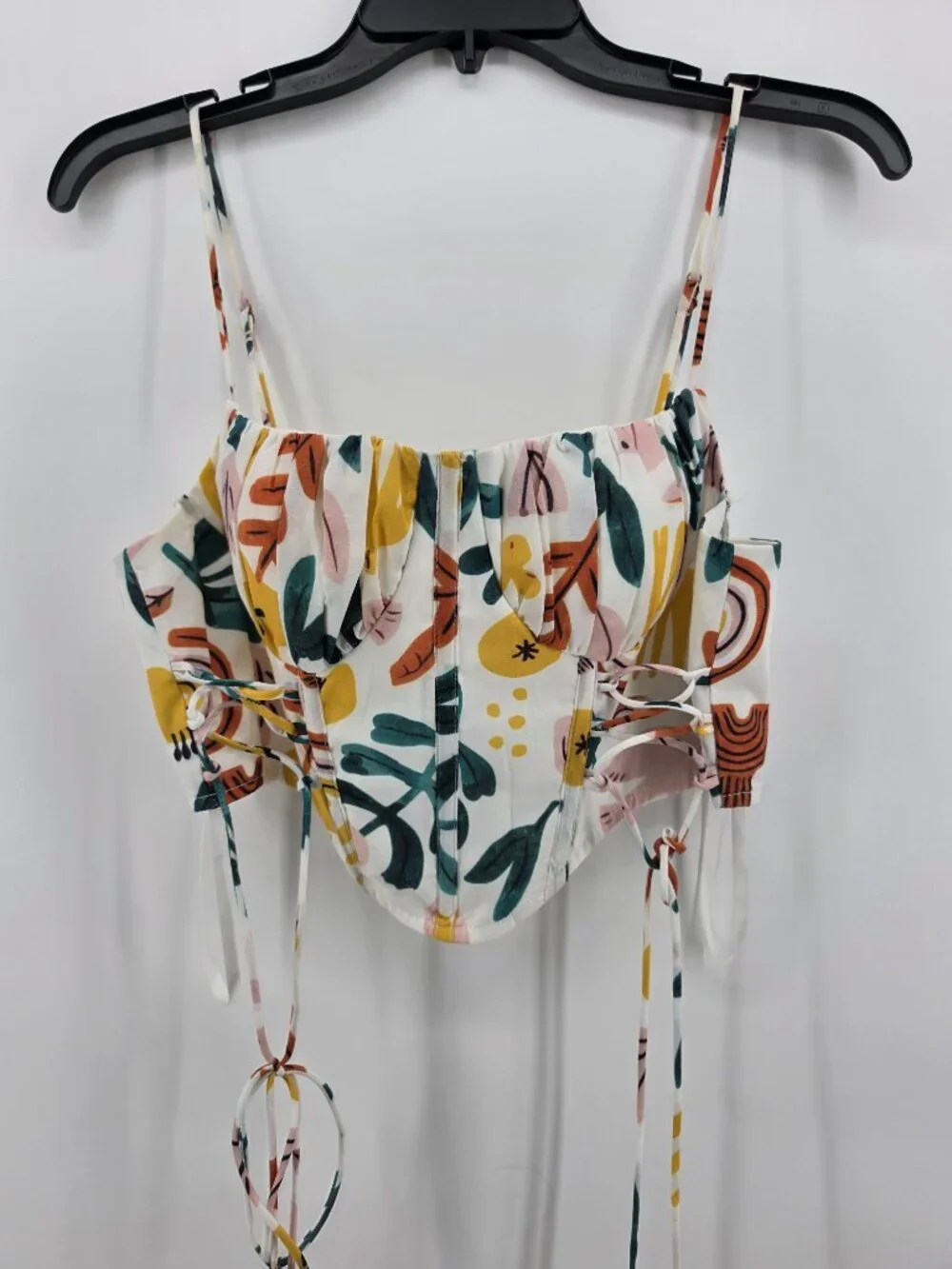 Here Comes the Sun Graziella Floral Crop Top Midi Skirt Matching Set Medium